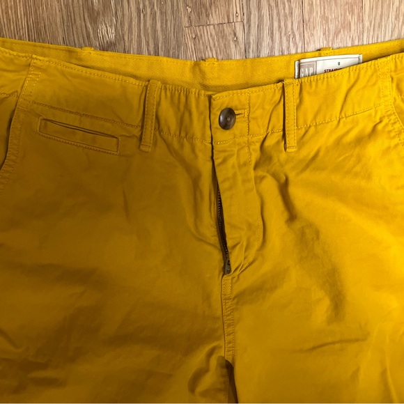 Mustard/Marigold Yellow Gap Khakis size 8, 26 inch inseam - Picture 2 of 7
